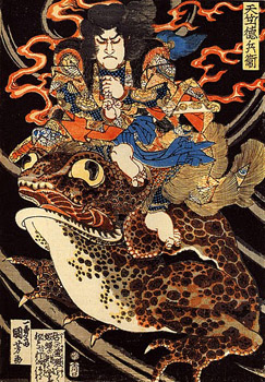 Tenjiku Tokubei riding giant Toad.jpg...